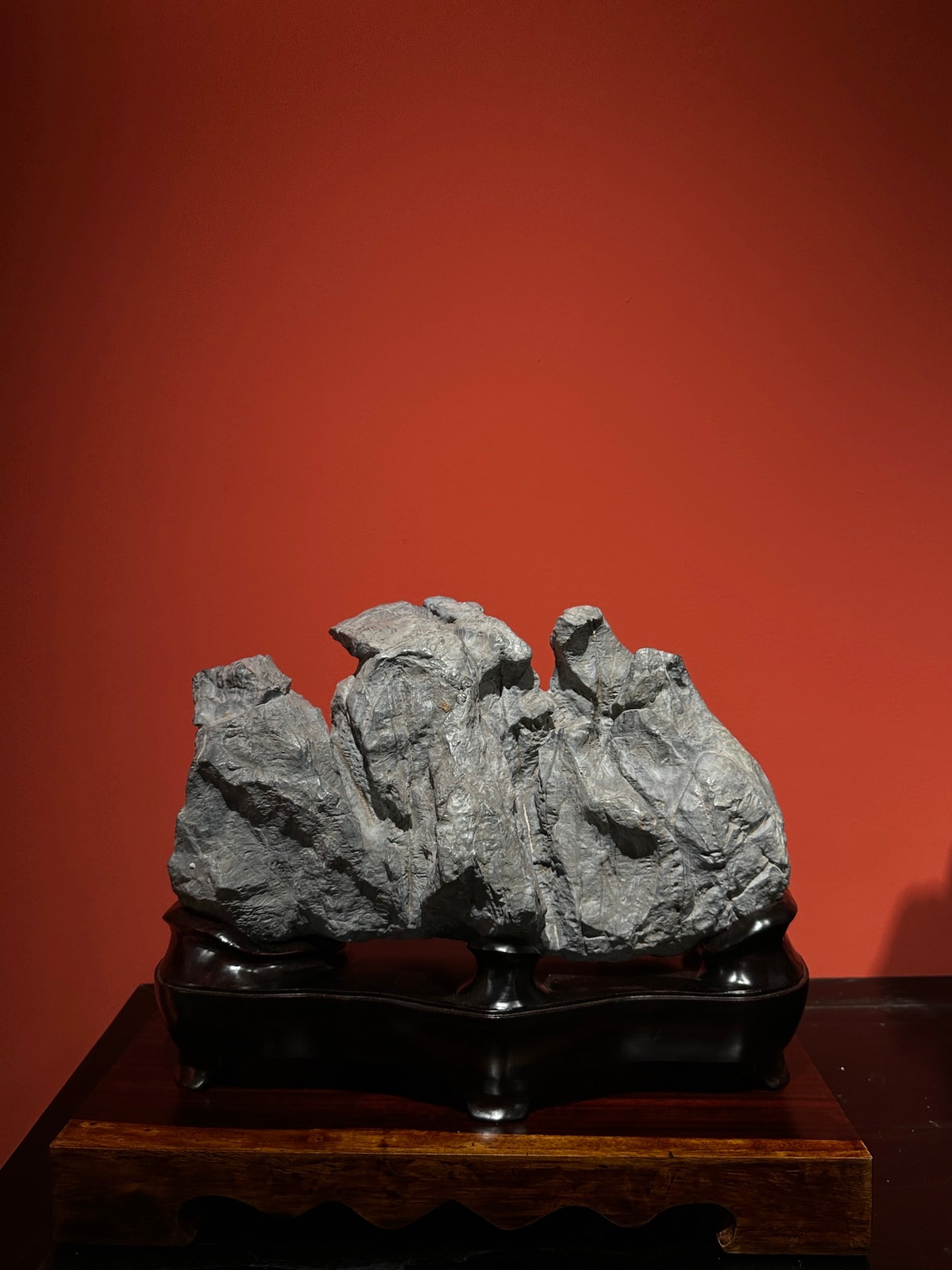 An Exquisite Lingbi Stone Mountain-Shaped Ornament (1 of 6)