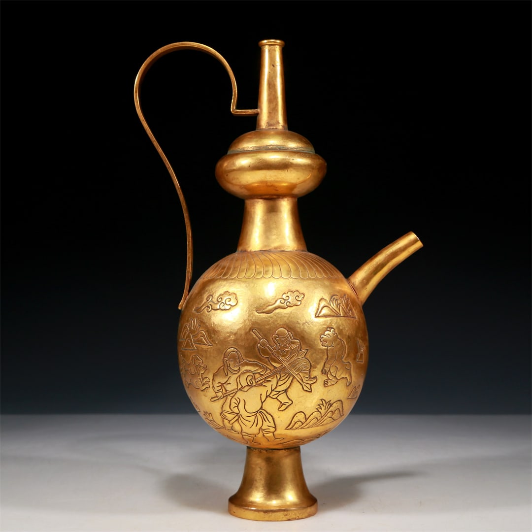 A Magnificent Gilt-Bronze 'Figure' Ewer (1 of 8)