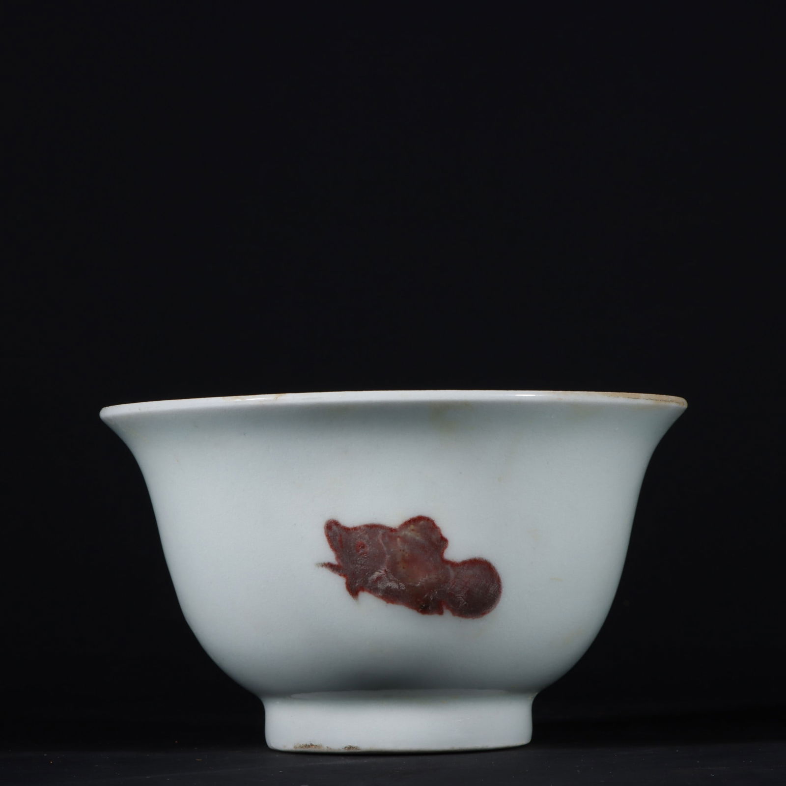 An Exquisite Underglaze-Red Fish Pattern Cup - 3
