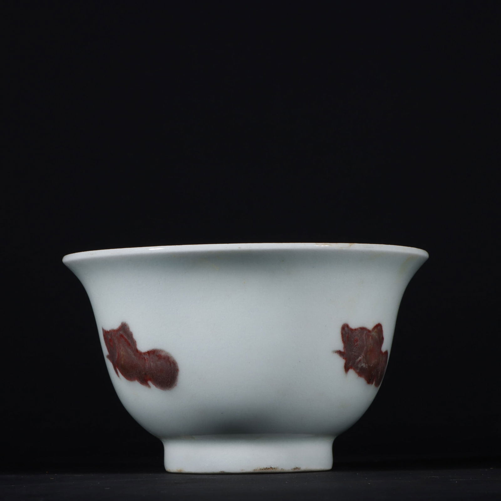 An Exquisite Underglaze-Red Fish Pattern Cup - 4