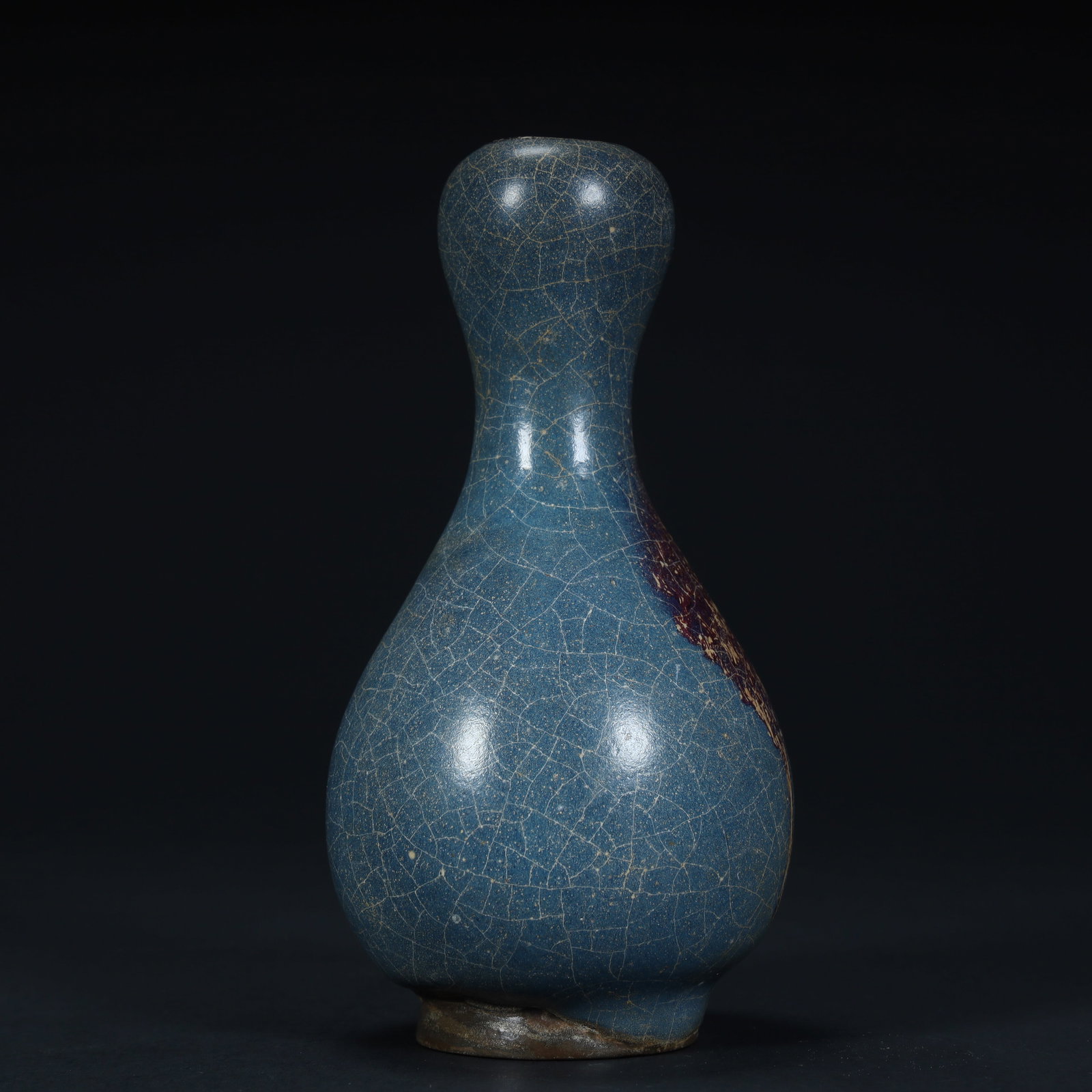 A Song Dynasty Jun kiln glazed garlic bottle (1 of 9)