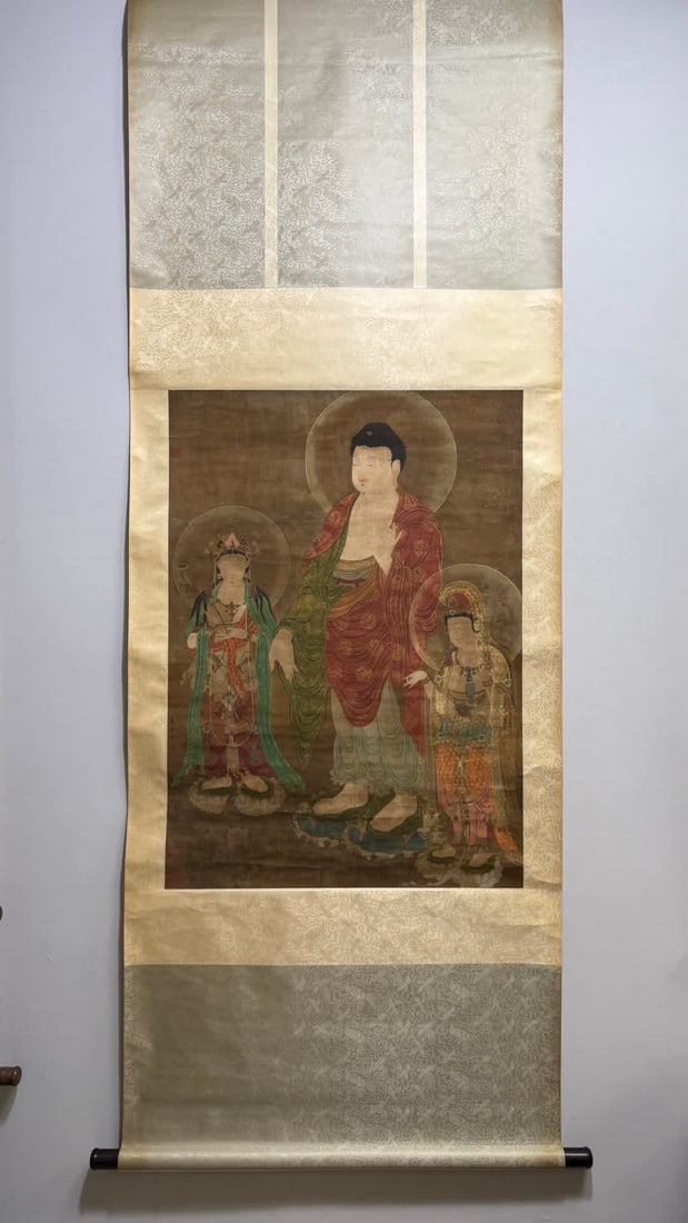 A painting of the Three Saints of Huayan of Wu Zongyuan (1 of 7)