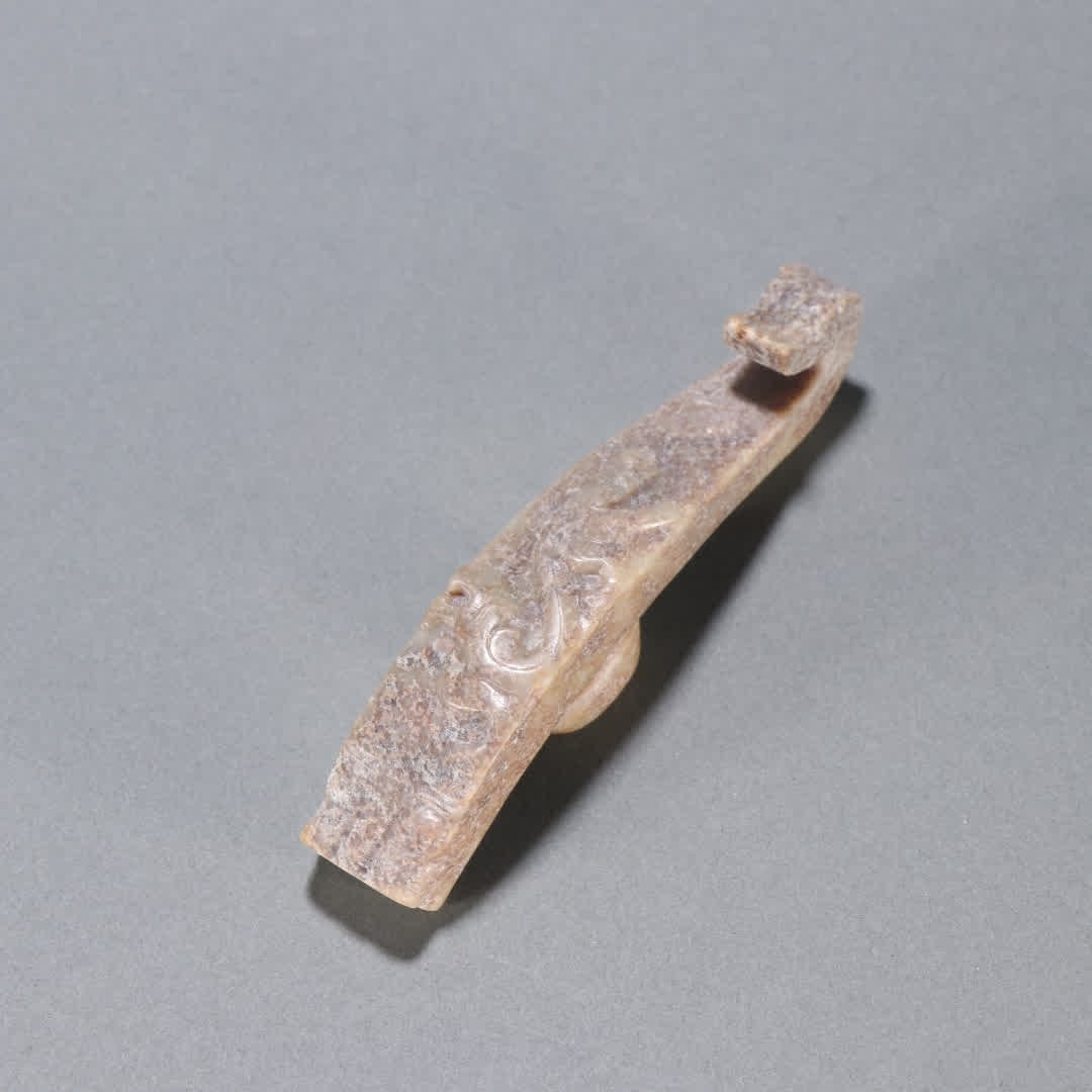 A piece of Qing Dynasty Han ancient jade Wangzi Jackie Chan with a hook (1 of 9)