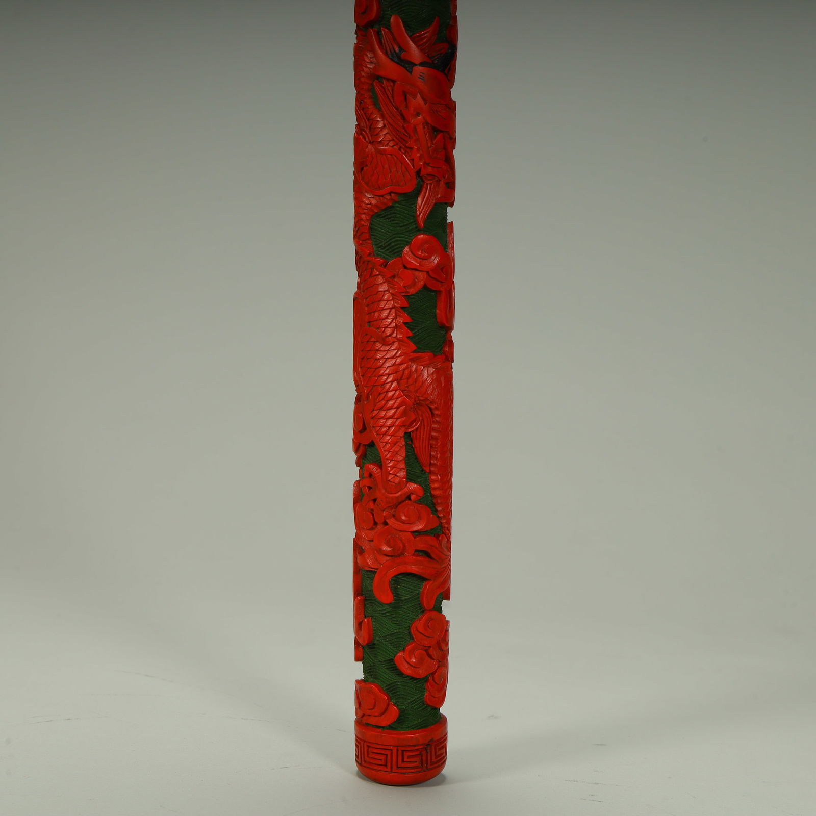 A red and green cloud dragon pattern brush - 10