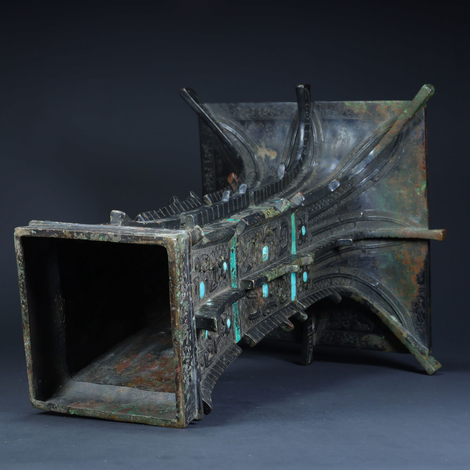 A copper sub-ugly square cup - 12