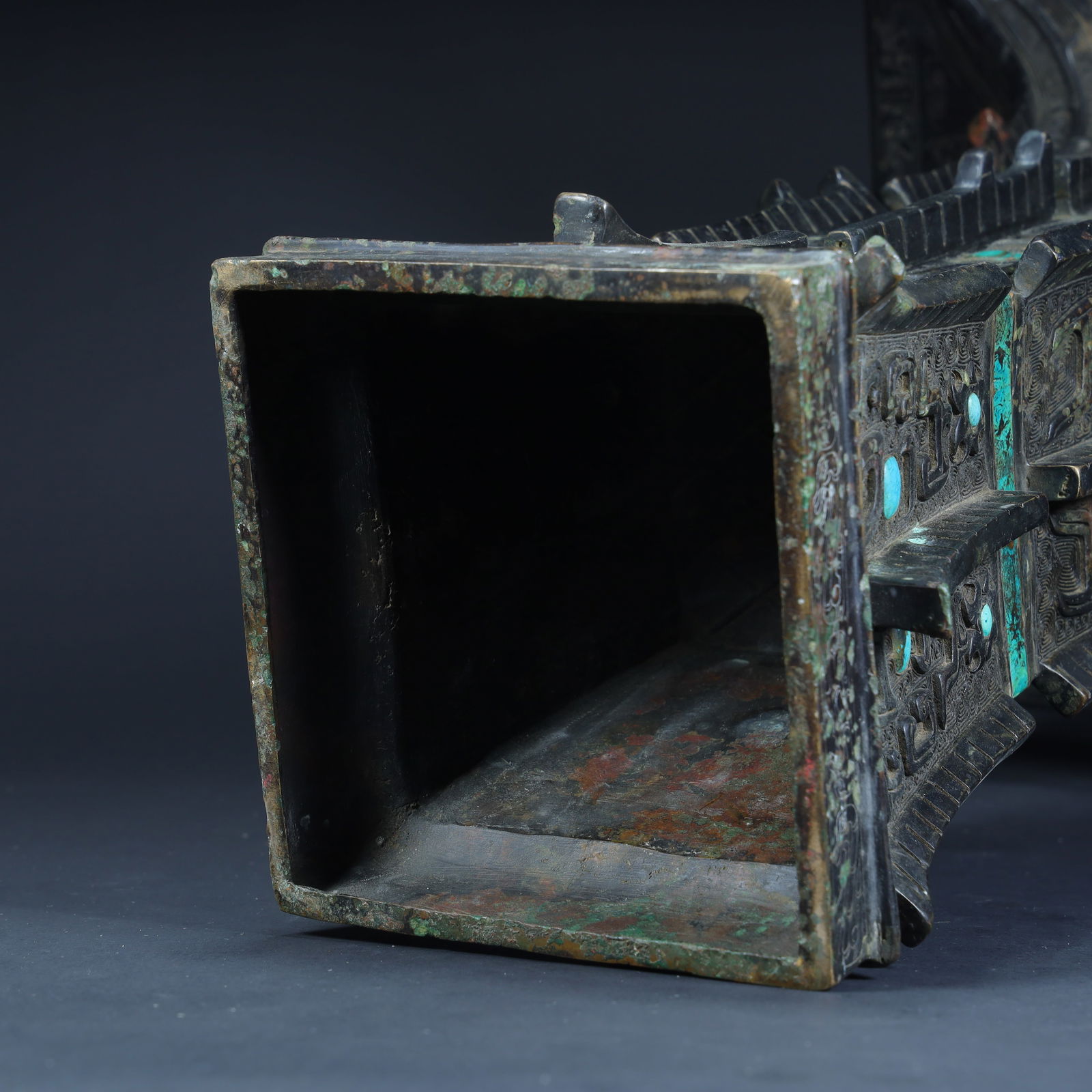 A copper sub-ugly square cup - 13