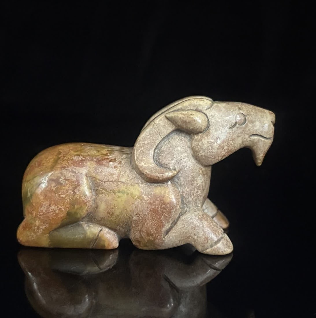A Han Dynasty jade sheep (1 of 9)