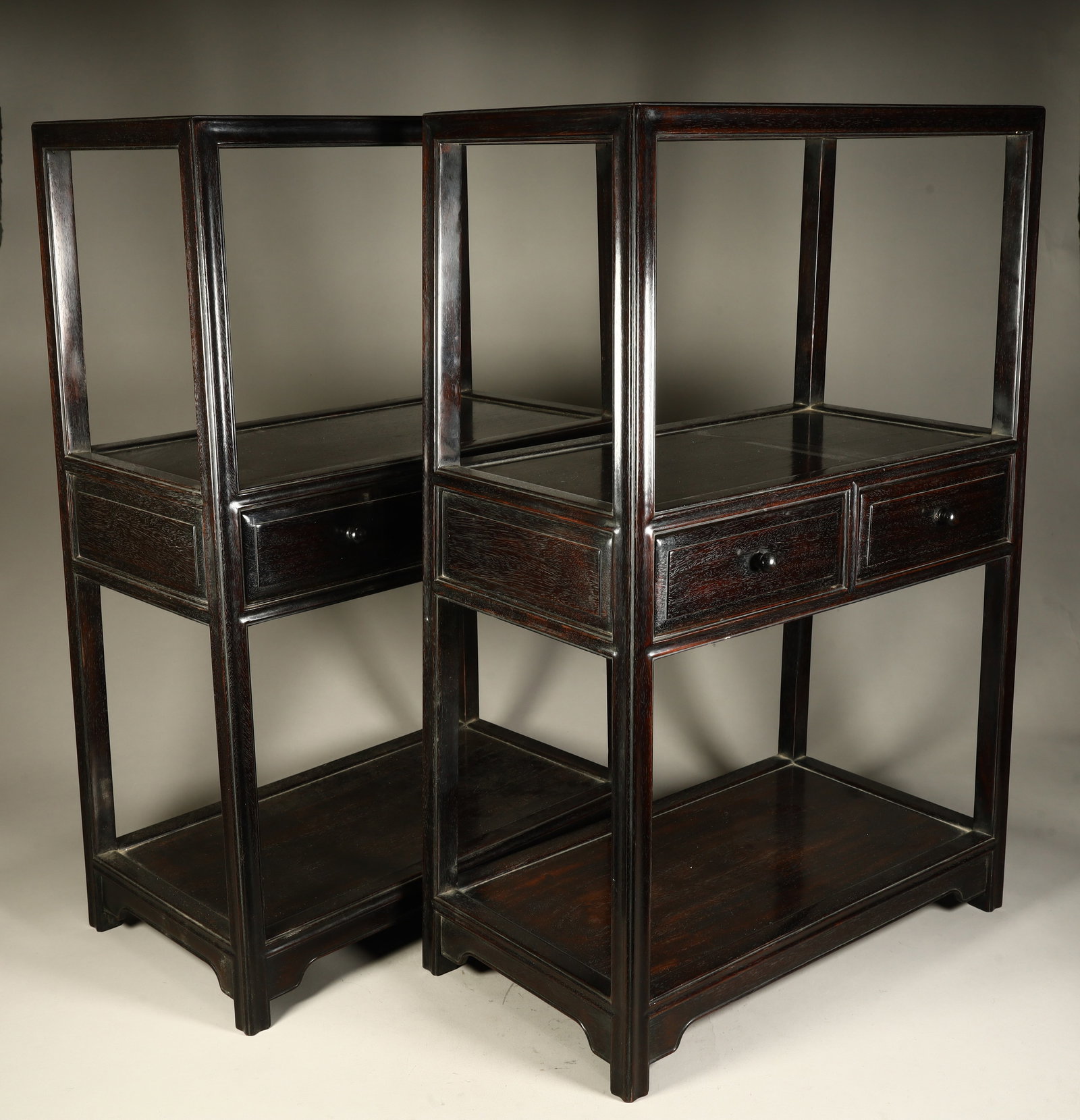 A case of mahogany with drawers multi-layer furnishing racks (1 of 9)