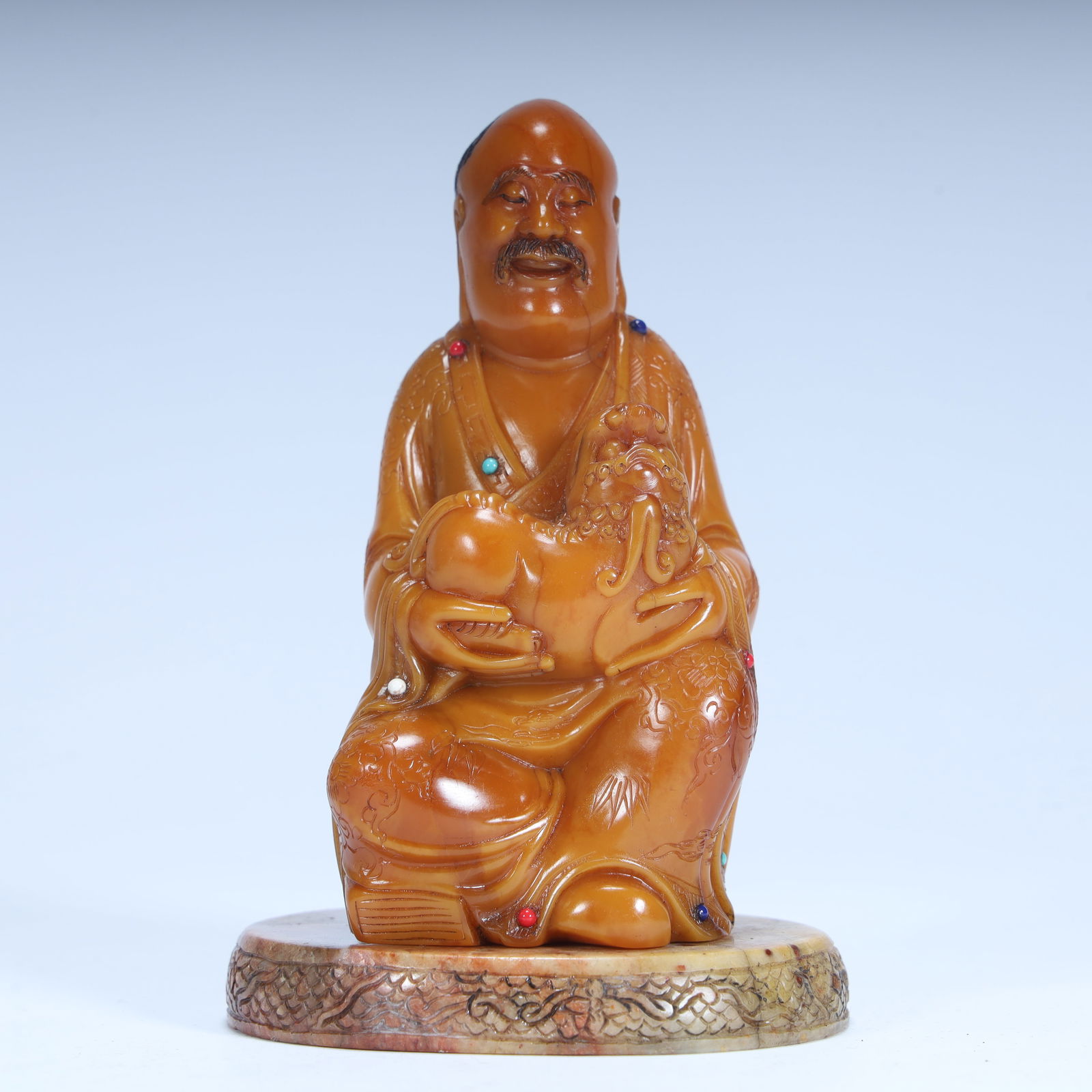 A statue of a stone lion and Arhat in Shoushan in the Qing Dynasty (1 of 10)