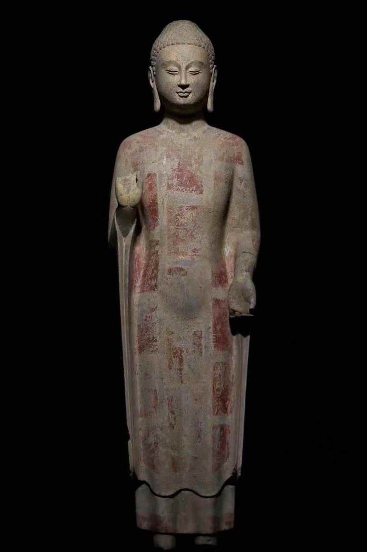 A statue of Buddha in Qingzhou in the Northern Qi Dynasty (1 of 9)