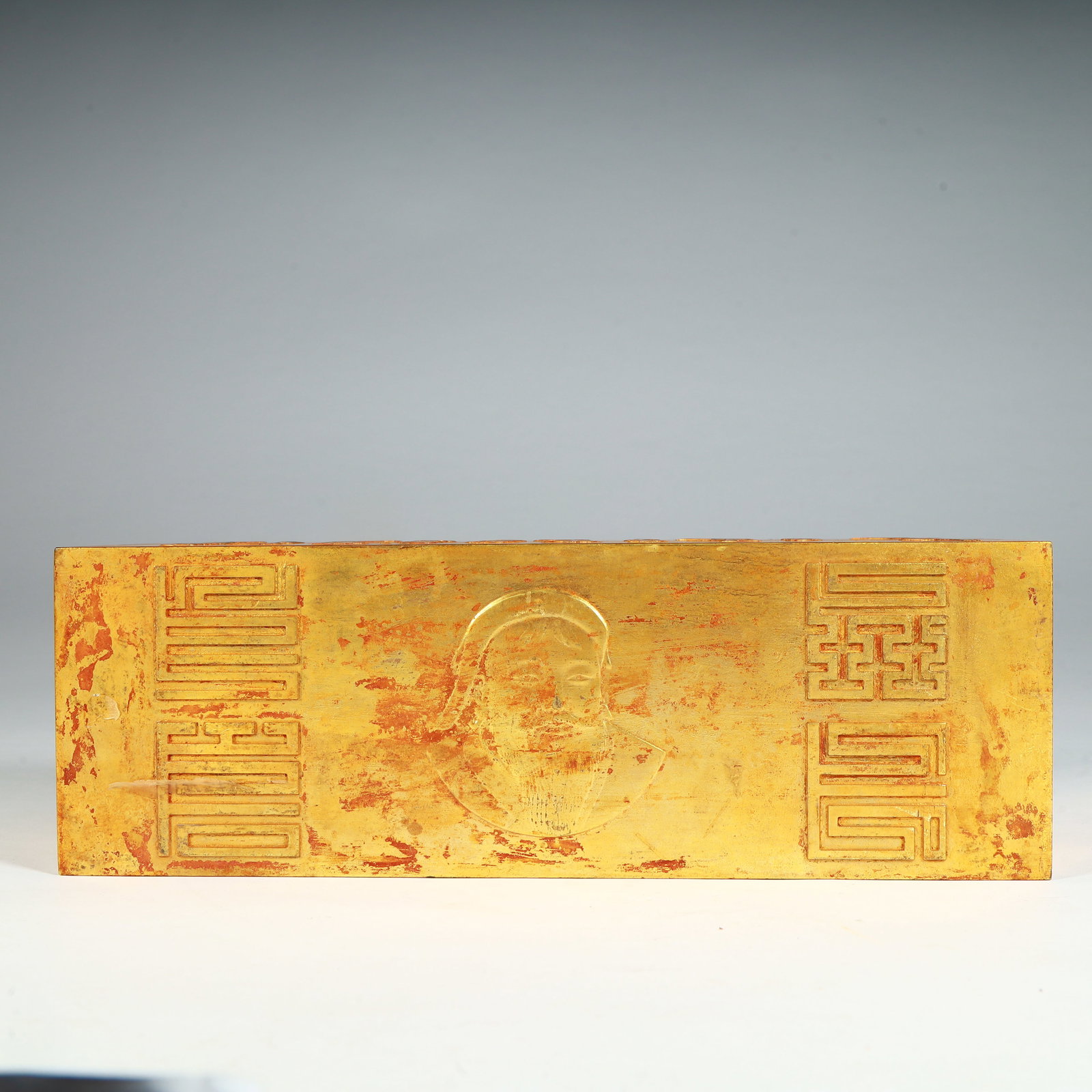 A silver-gilt block (1 of 13)