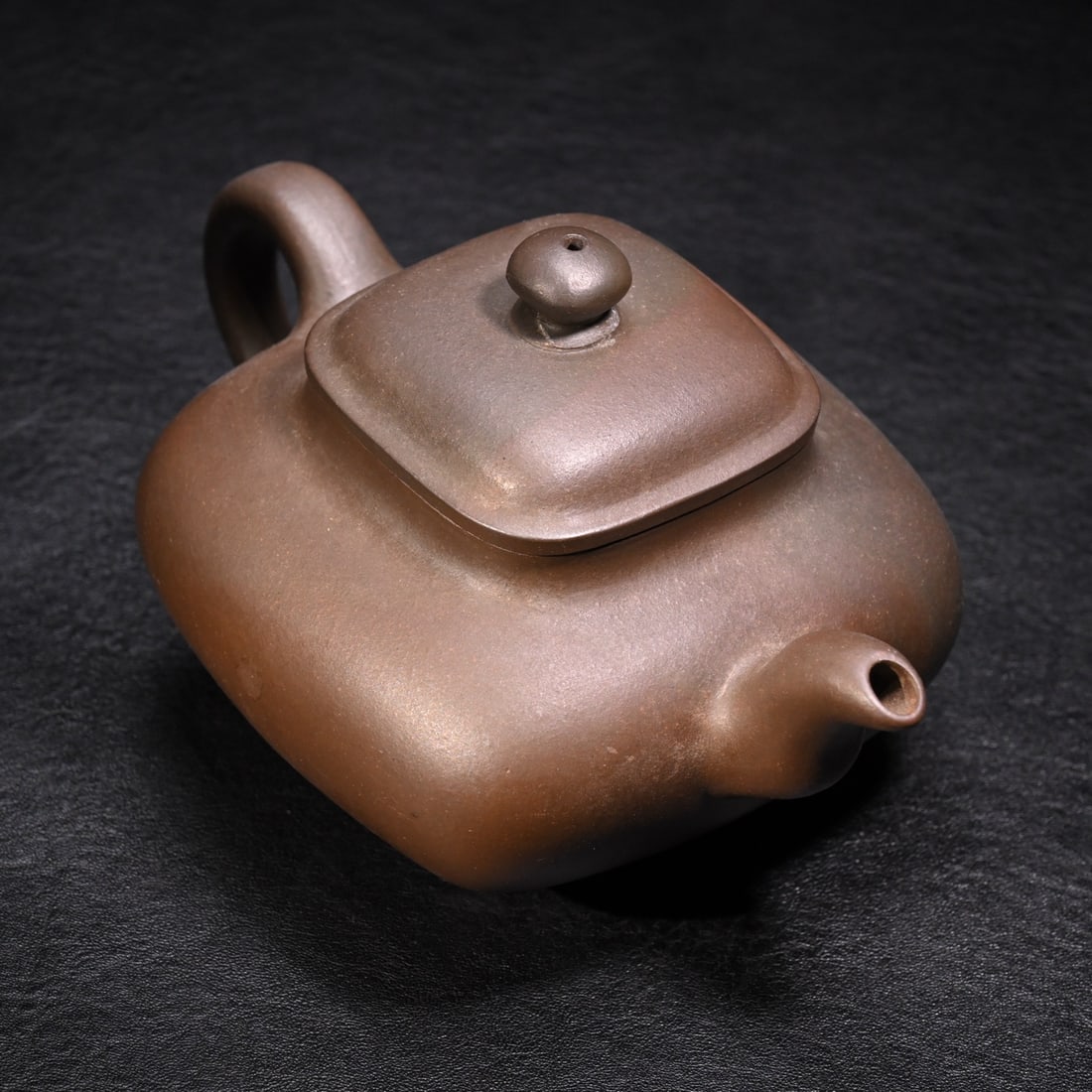 A beautiful old purple sand square pot (1 of 9)