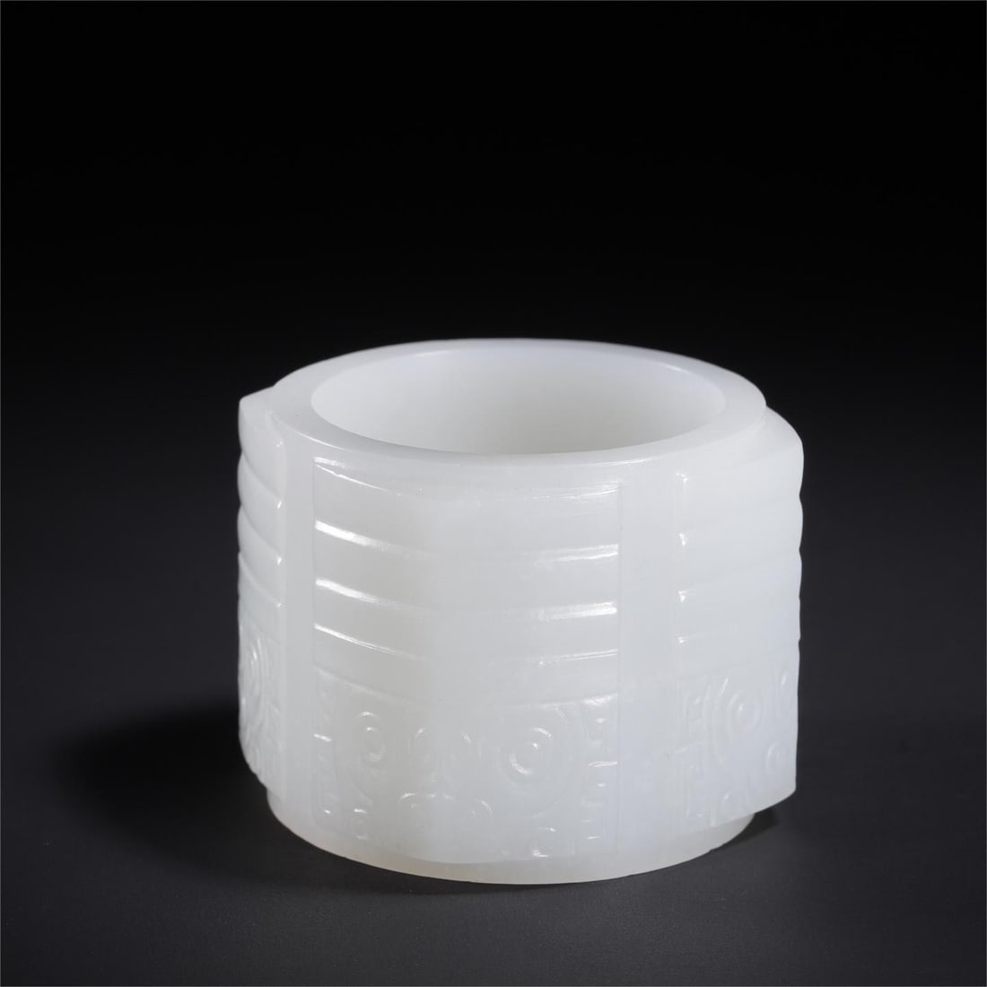 A piece of exquisite Hetian jade cong (1 of 9)