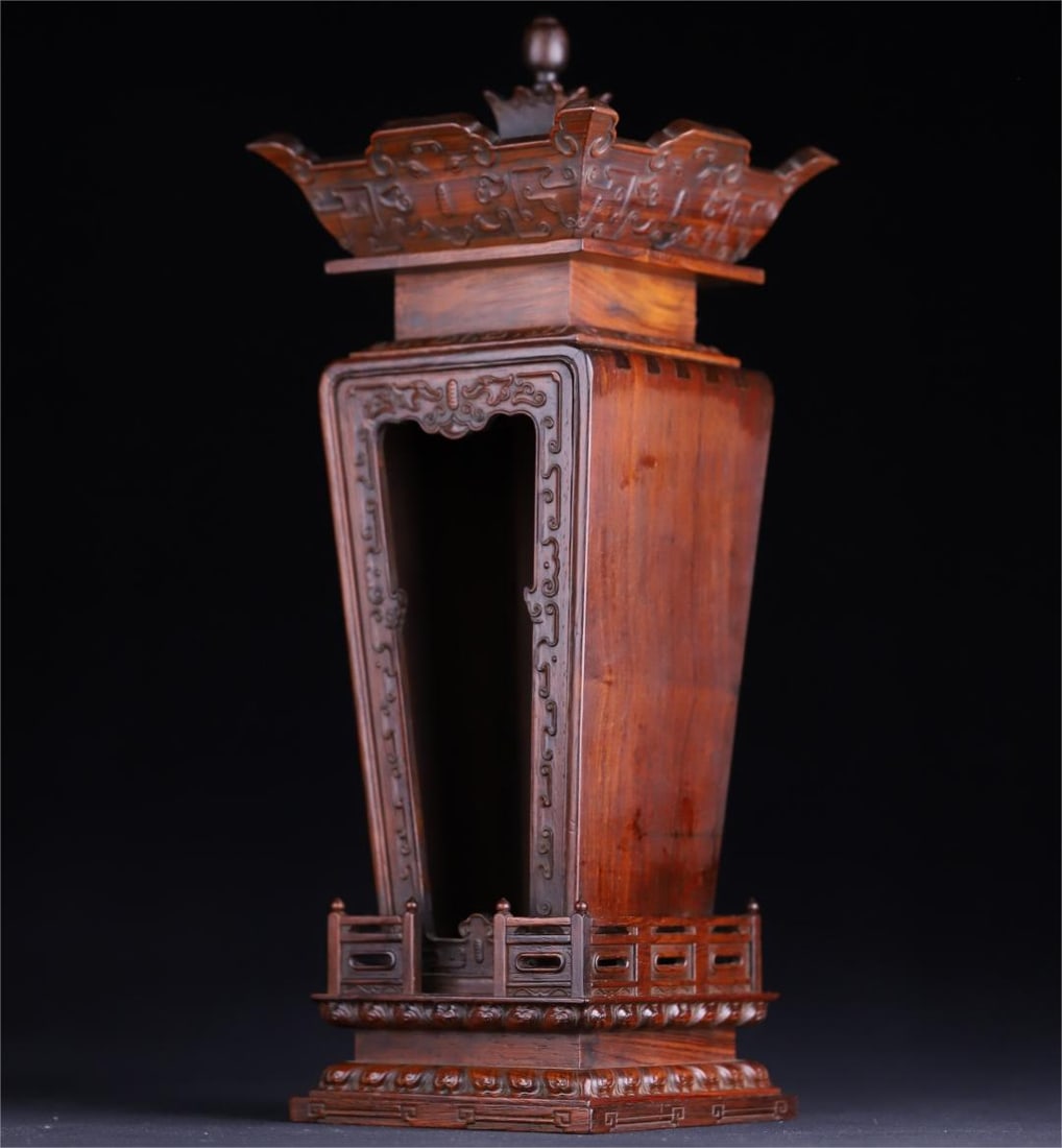 A Huanghuali Buddha shrine from the Qing Dynasty (1 of 10)