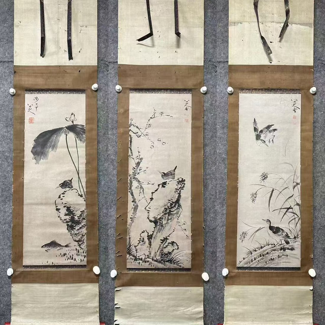 A picture of birds and fish in the Eight Great Mountains (1 of 14)