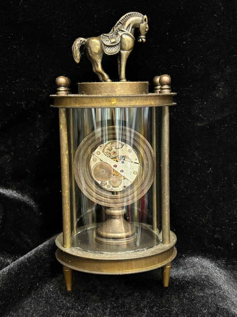 A beautiful cloisonn é table clock - 2