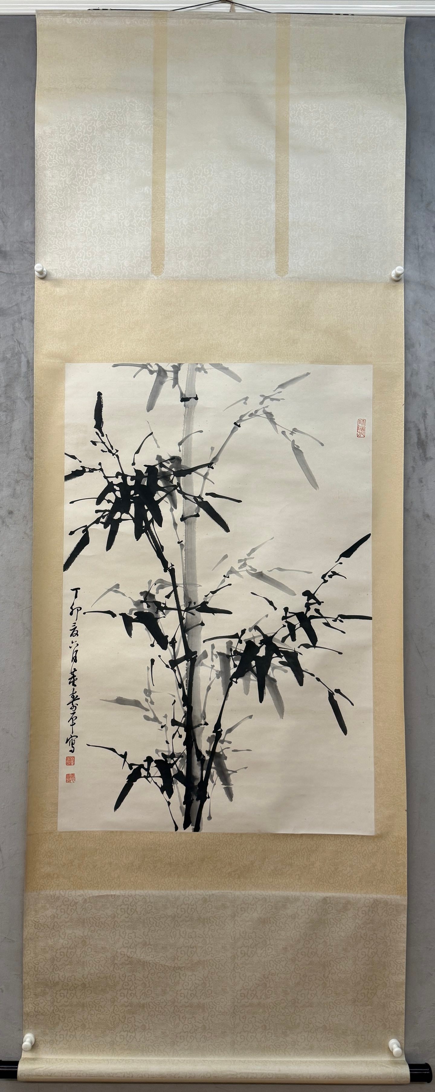 A bamboo picture of Dong Shouping (1 of 8)