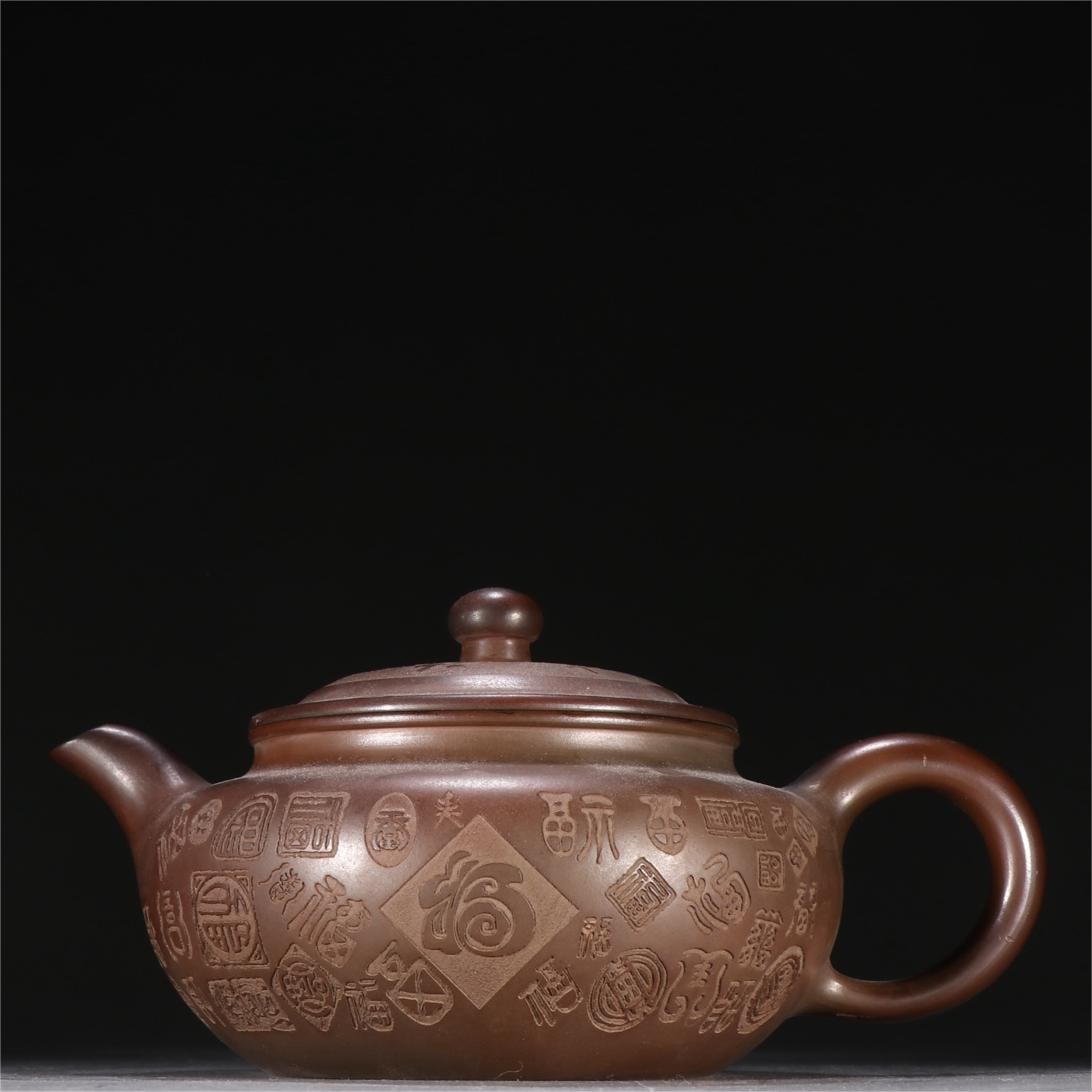 A beautiful Gu Jingzhou antique pot: Exquisite Gu Jingzhou antique pot Size:W:18.8cm H:9.5cm (The Dimensions Of All Batches Are Manually Measured.If You Need More Detailed Information, Please Contact Our Customer