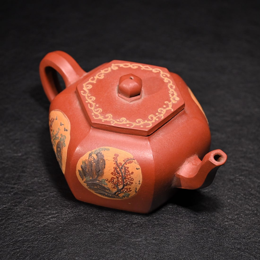 A beautiful old purple clay pot (1 of 8)