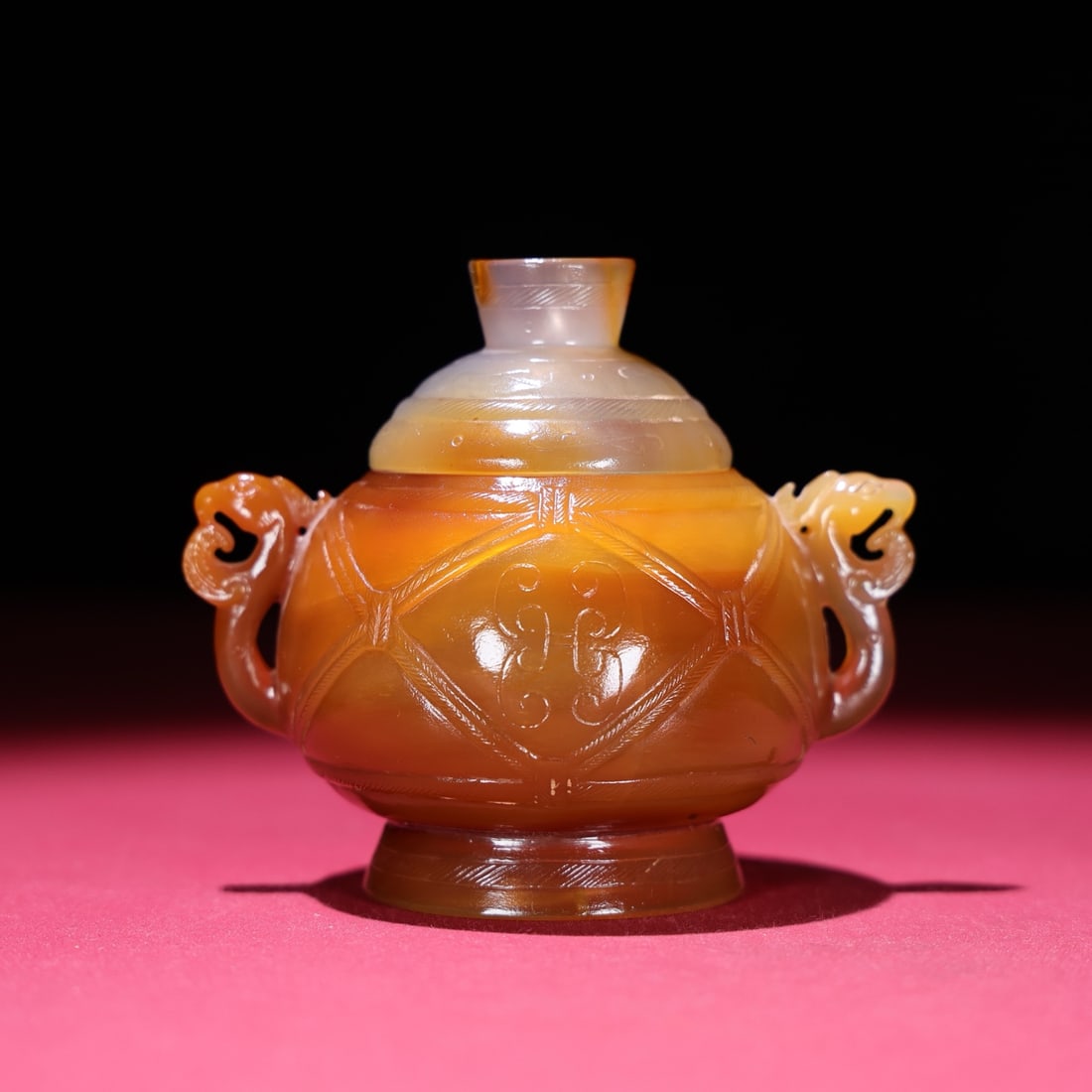 A beautiful onyx rope pattern full work vial - 5