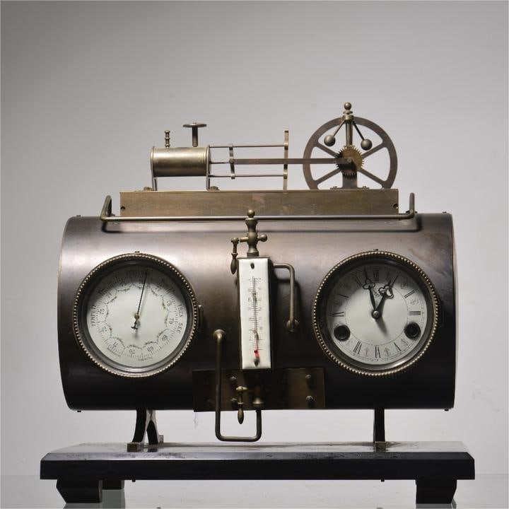 A fine nineteenth-century French copper steam turbine clock (1 of 9)