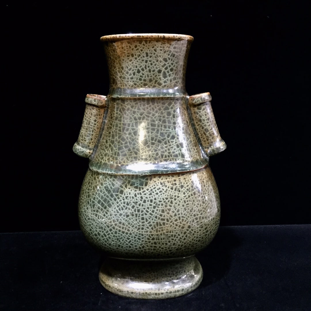 An Exquisite Longquan yao Double-Ears Vase (1 of 7)