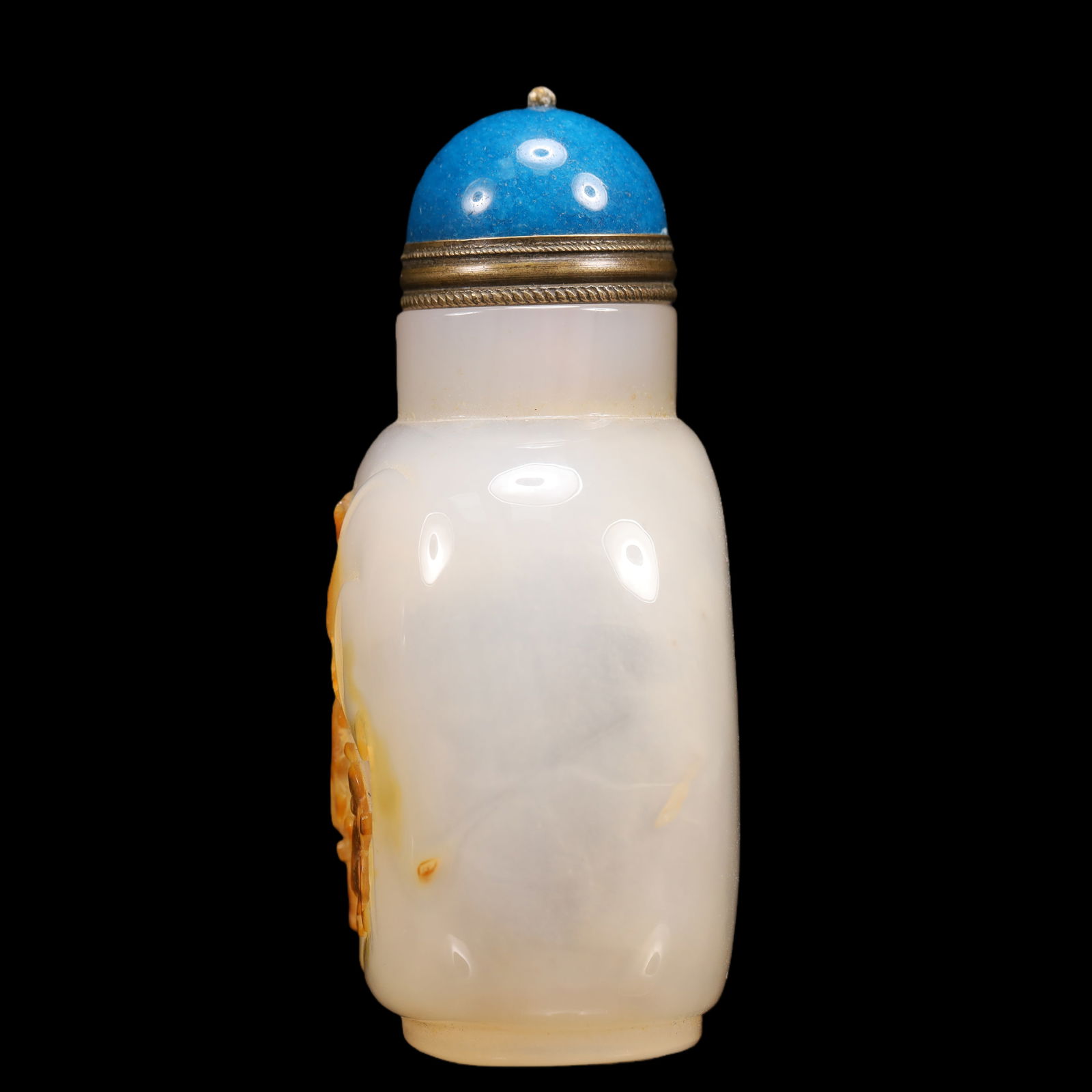 An Exquisite Agate Monkey Pattern Snuff Bottle - 6