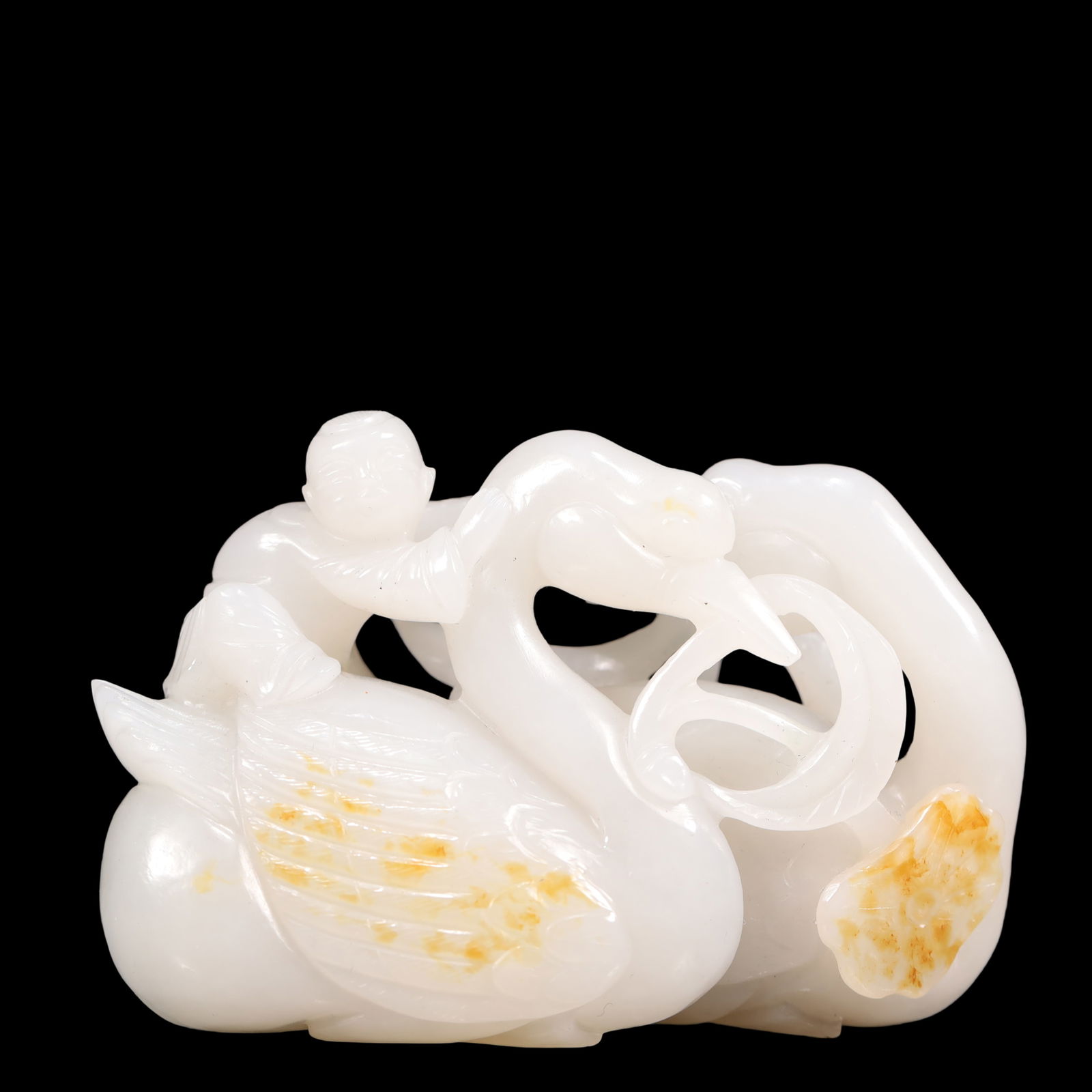 A Exquisite White Jade Goose Ornament (1 of 6)