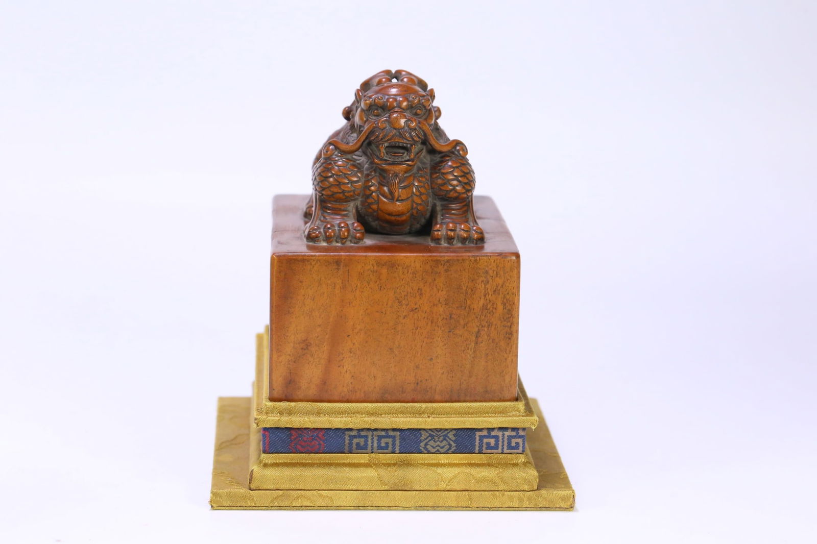 An Exquisite Sandalwood Kylin Seal (1 of 9)