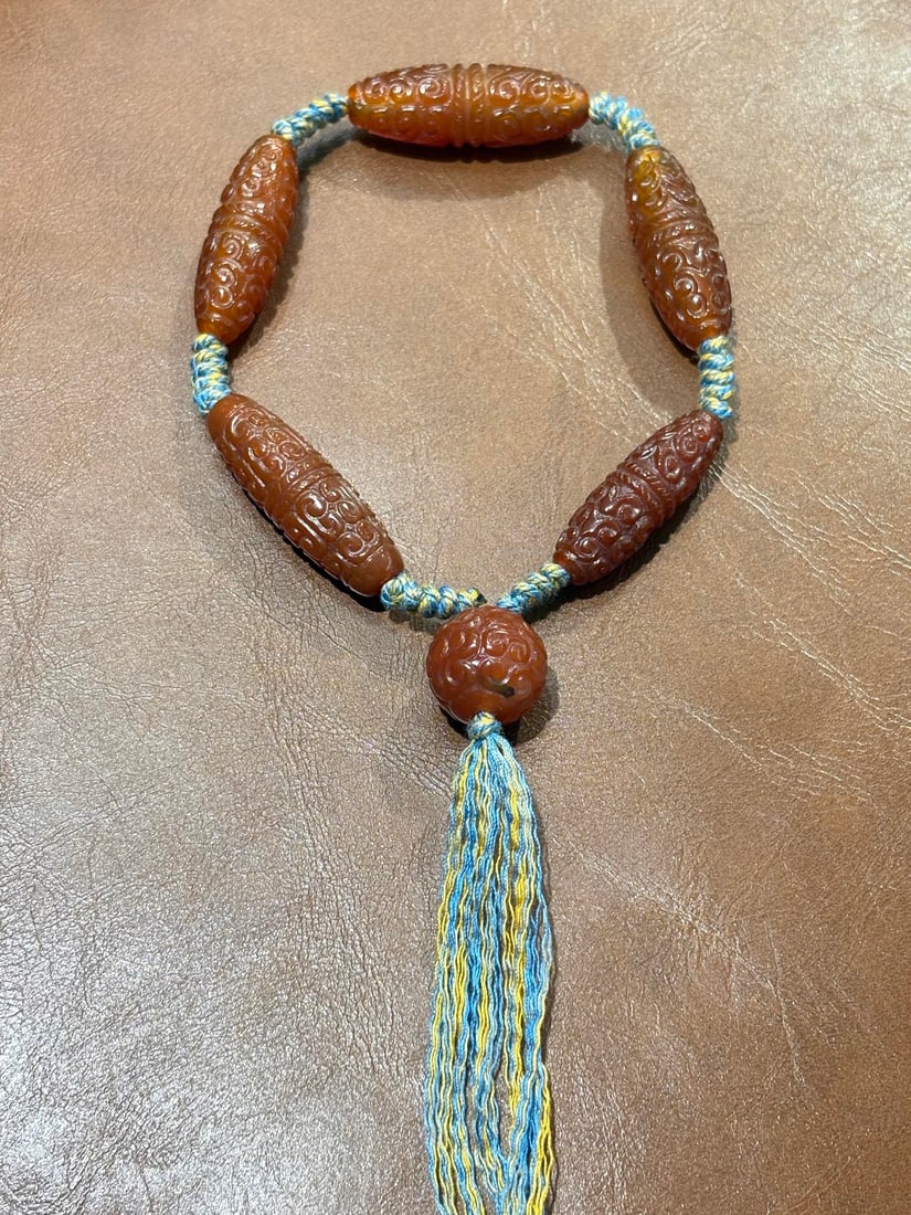 An Exquisite Agate Dragon Pattern Pendant - 7