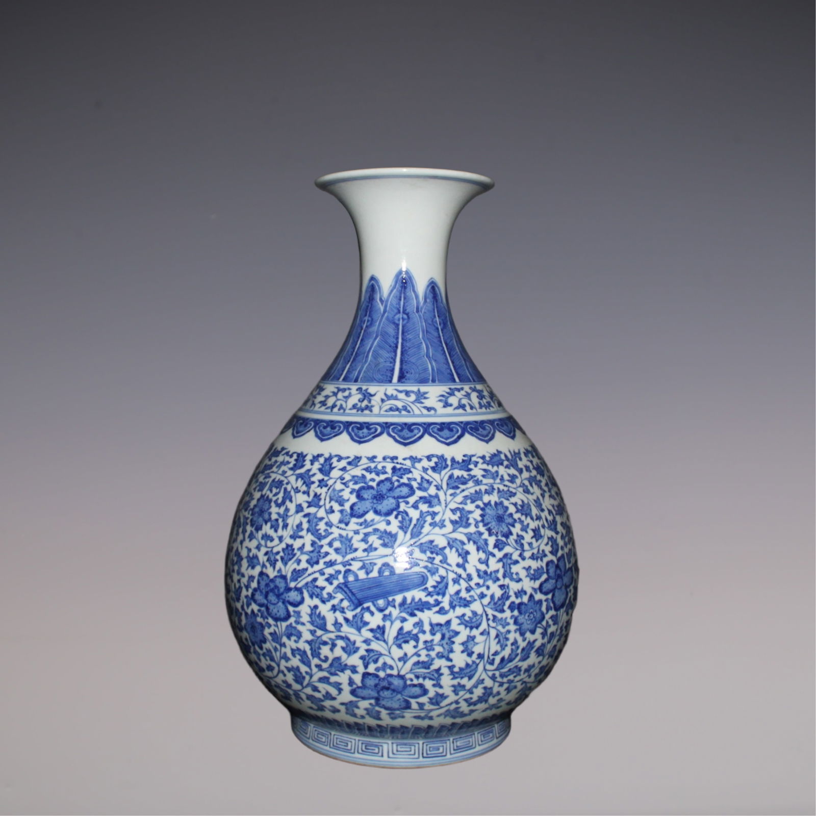 An Exquisite Blue and White Lotus Pattern Eight Treasures Pattern Vase (1 of 8)