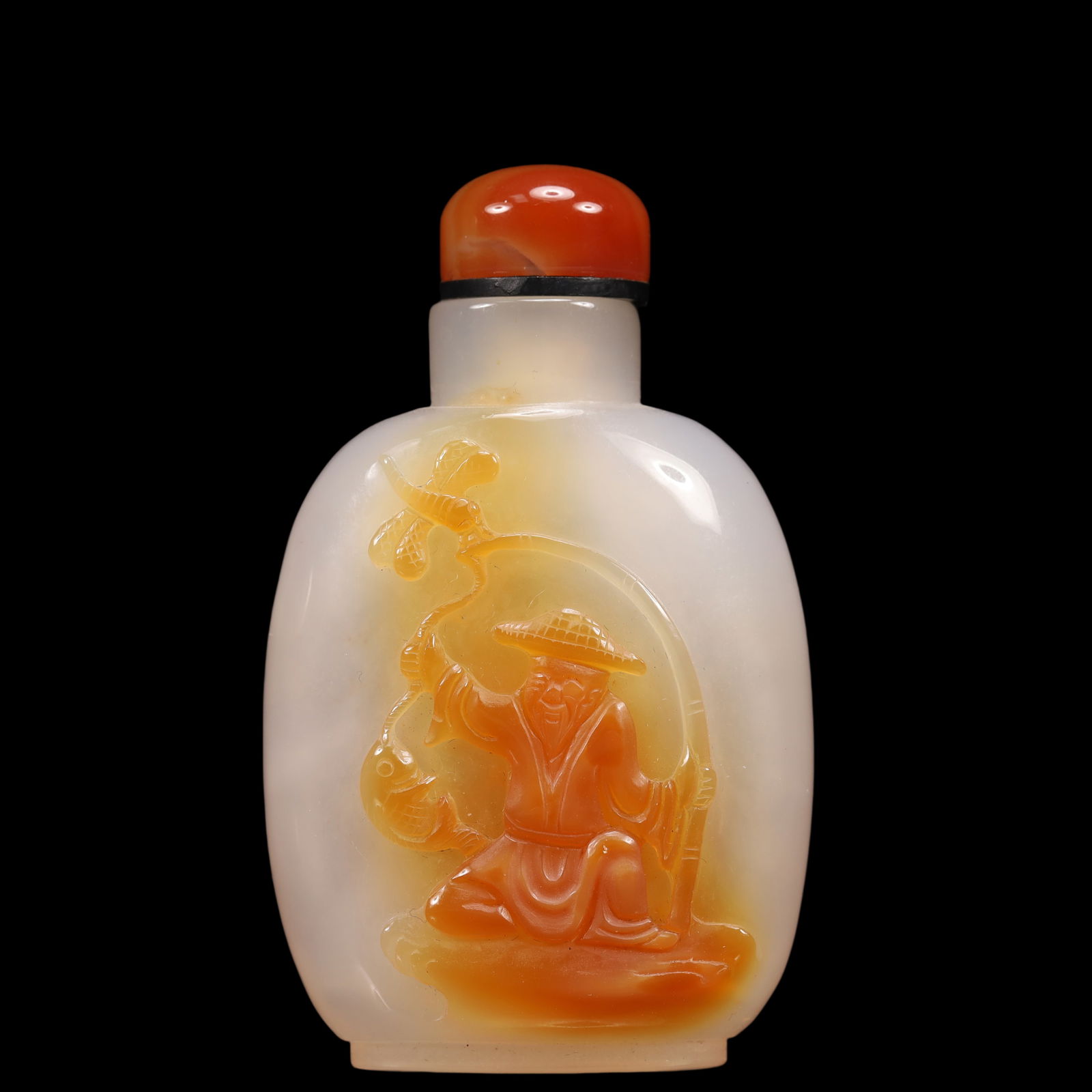An Exquisite Agate Character and Story Pattern Snuff Bottle (1 of 9)
