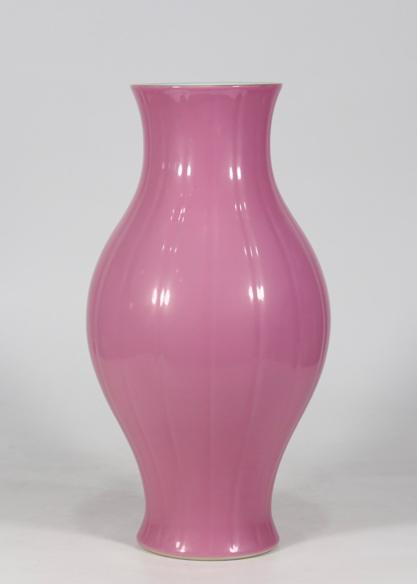 An Exquisite Ruby Red-Glazed Vase (1 of 6)
