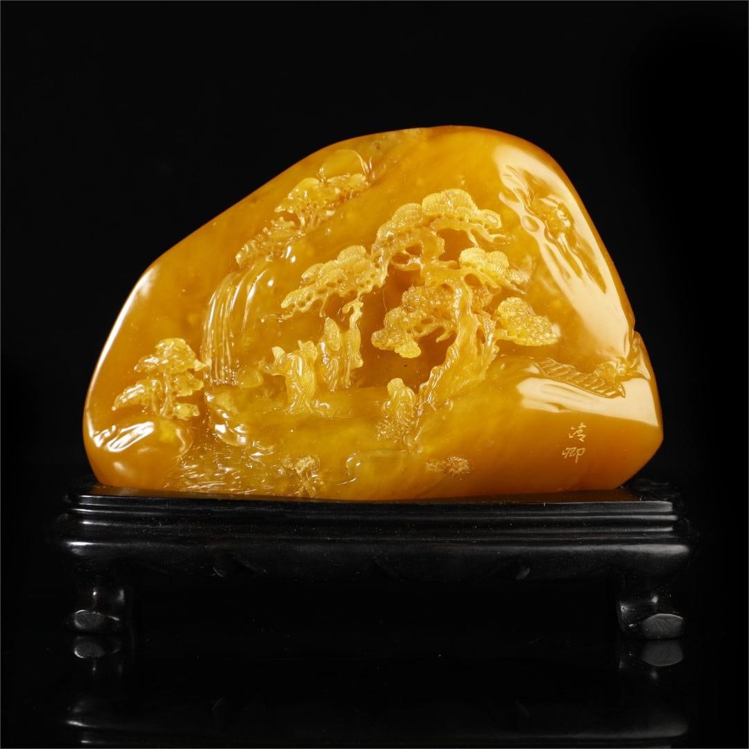 A beautiful Shoushan Tian Huangshanzi Qingqing (1 of 9)