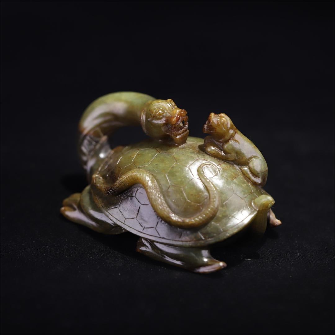 A Han Dynasty ancient jade basalt ornament: Han Dynasty ancient jade basalt ornaments Size:H:6.5x11.5x7.3cmW:530.7g (The Dimensions Of All Batches Are Manually Measured.If You Need More Detailed Information, Please Contact Our Customer Service