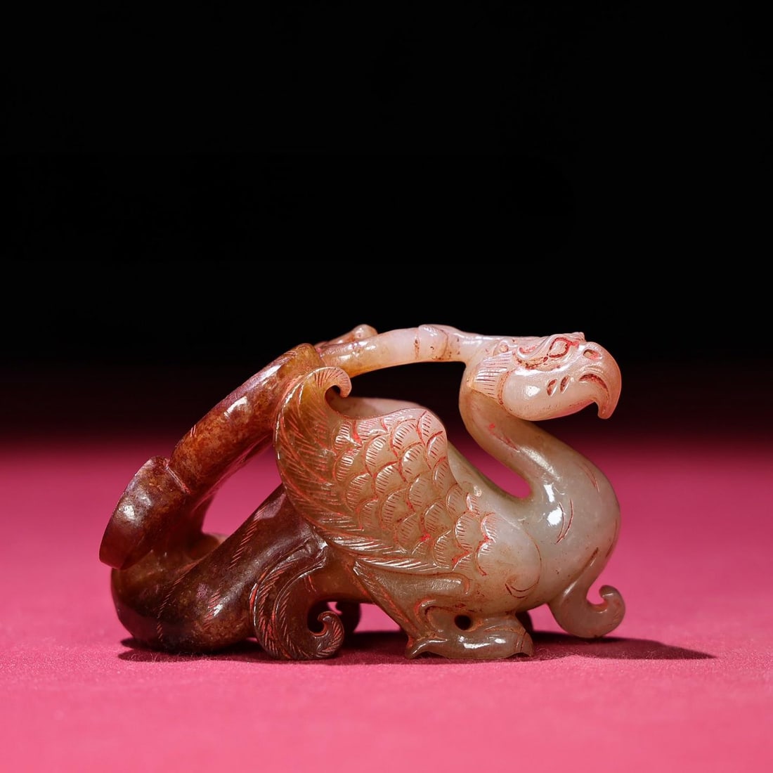 A beautiful Hetian jade phoenix bird (1 of 9)