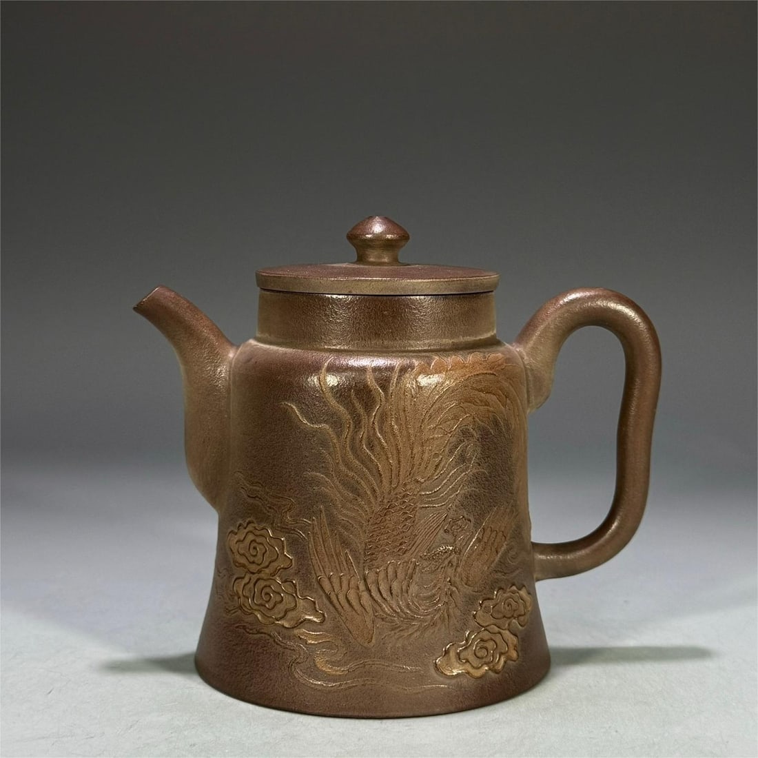 A beautiful painted phoenix bell style high holding pot (1 of 9)