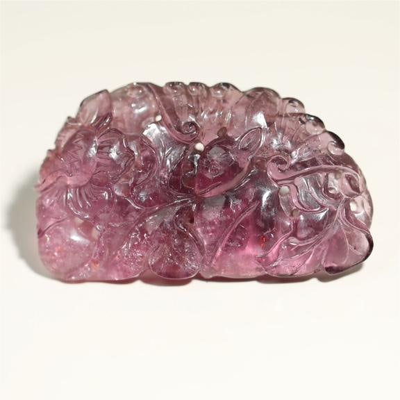 A large purple tourmaline flower piece of the foreign exchange period (1 of 5)