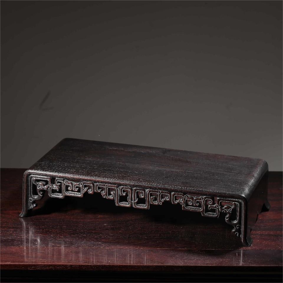 A beautiful rosewood monogram carved grass dragon pattern table table (1 of 9)