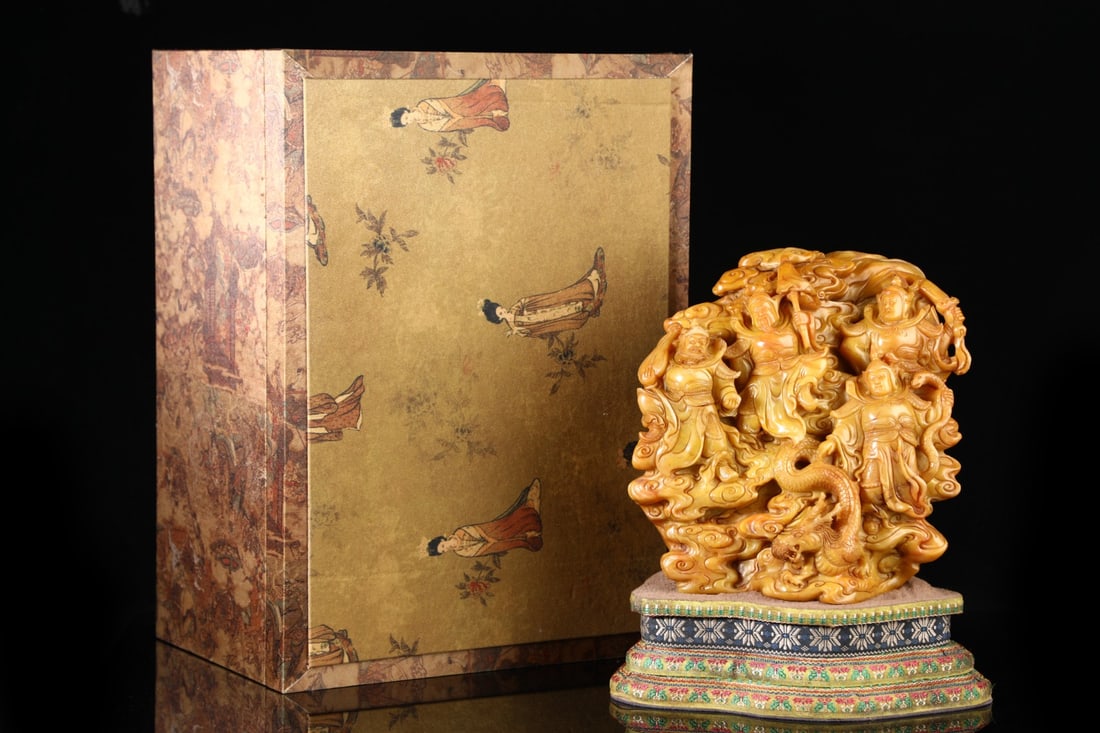 A beautiful Shoushan stone figure ornament - 2