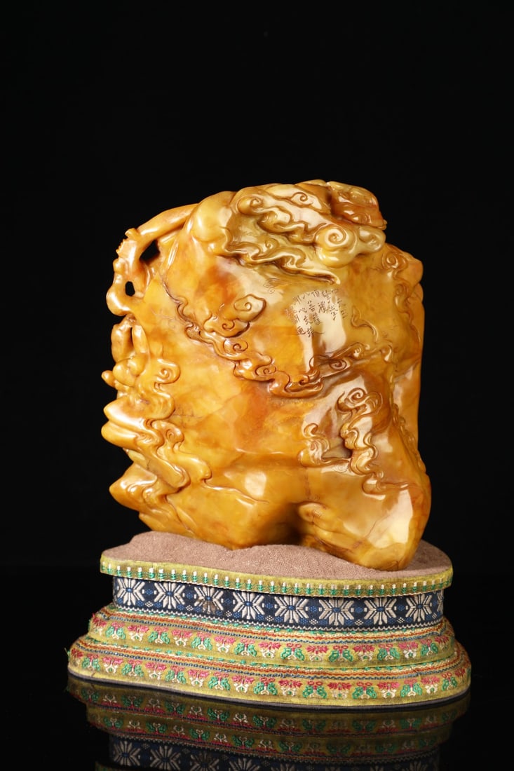 A beautiful Shoushan stone figure ornament - 3