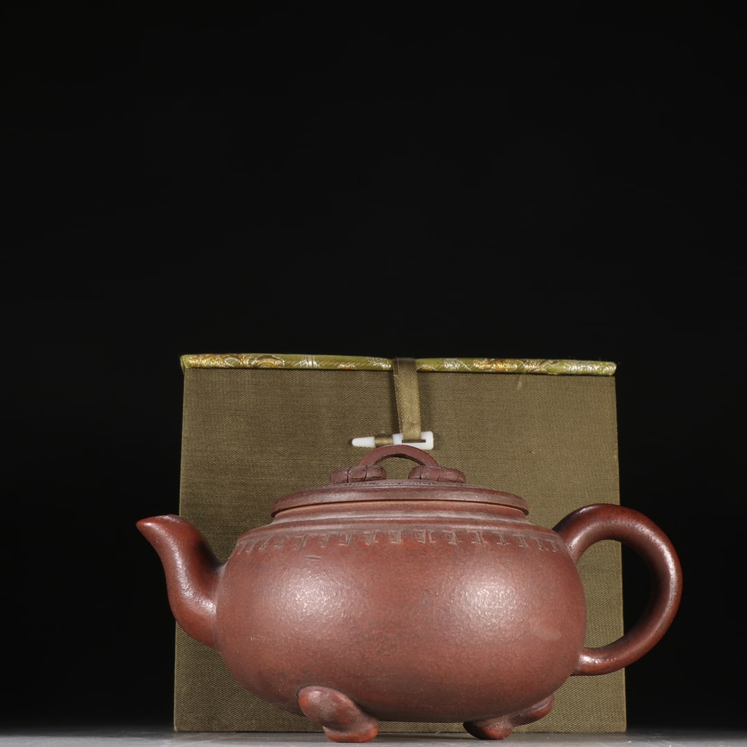 A beautiful purple sand double ring teapot (1 of 9)