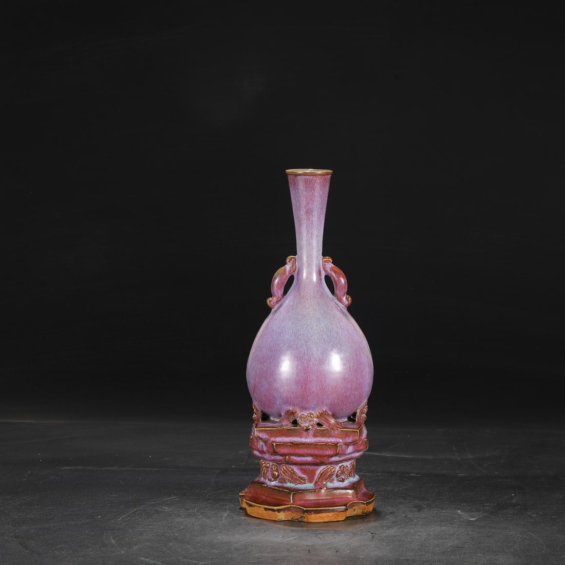 A grape red and purple glaze court sacrificial ritual vessel from the Jun kiln of the Song Dynasty (1 of 9)