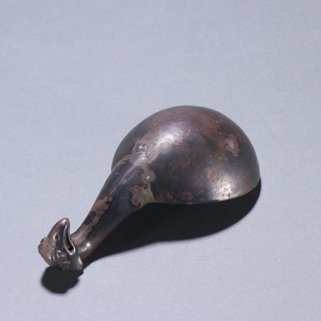 A fine silver phoenix spoon - 4