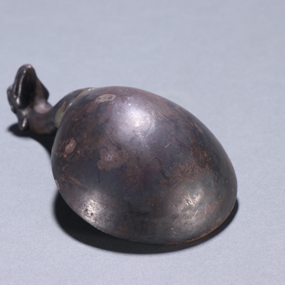 A fine silver phoenix spoon - 7