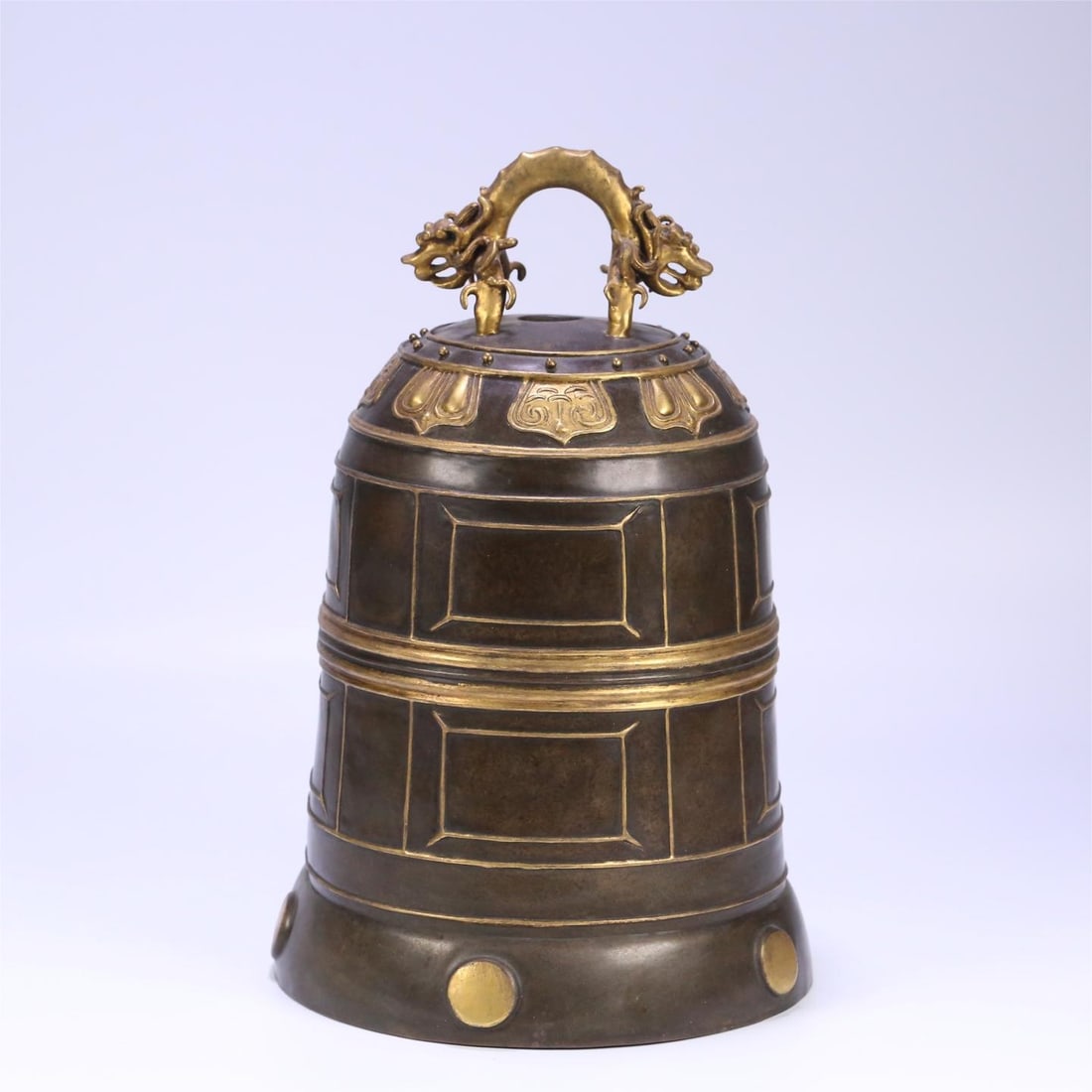 A beautiful gilded bronze bell (1 of 9)