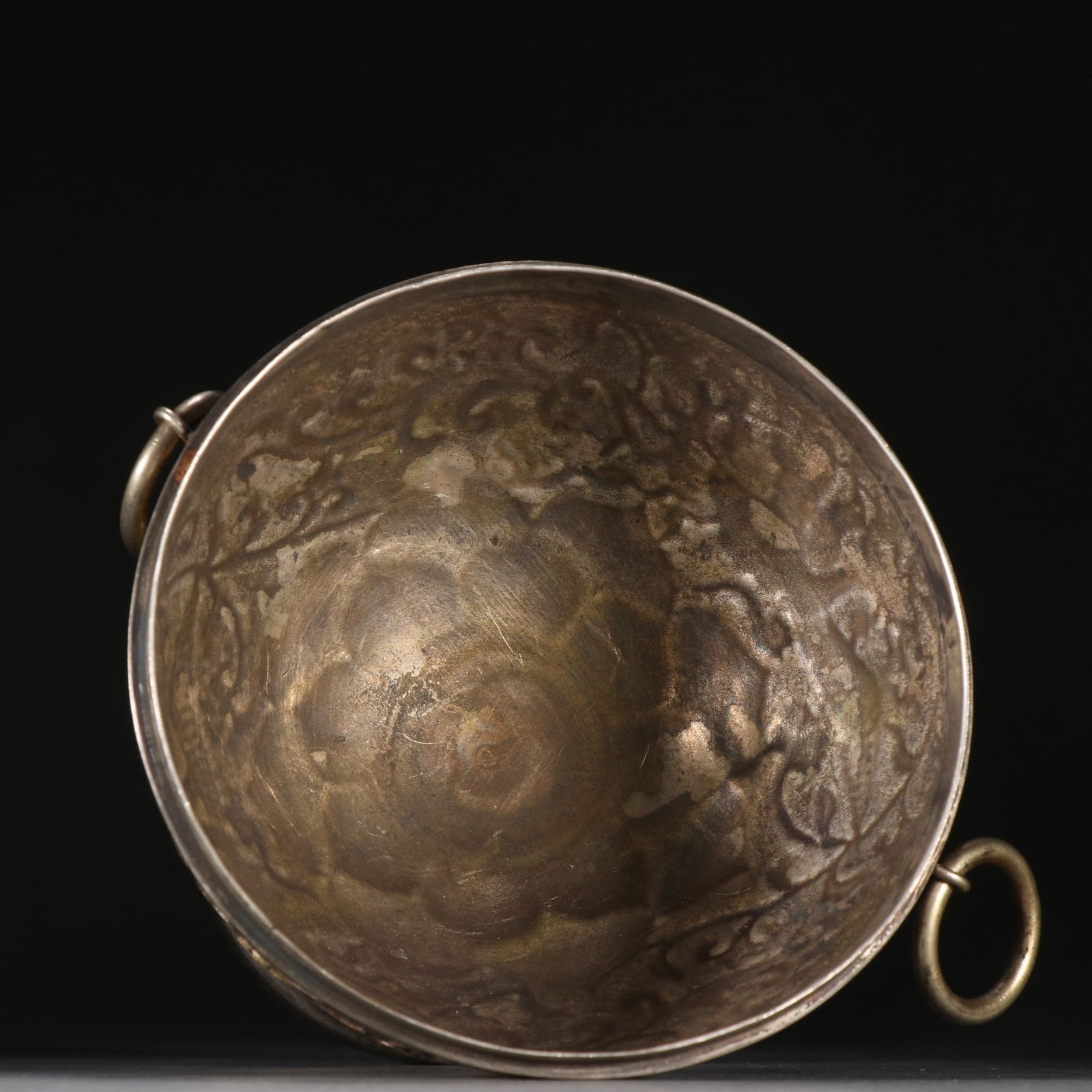 A beautiful copper-gilt phoenix-patterned bean cauldron - 8