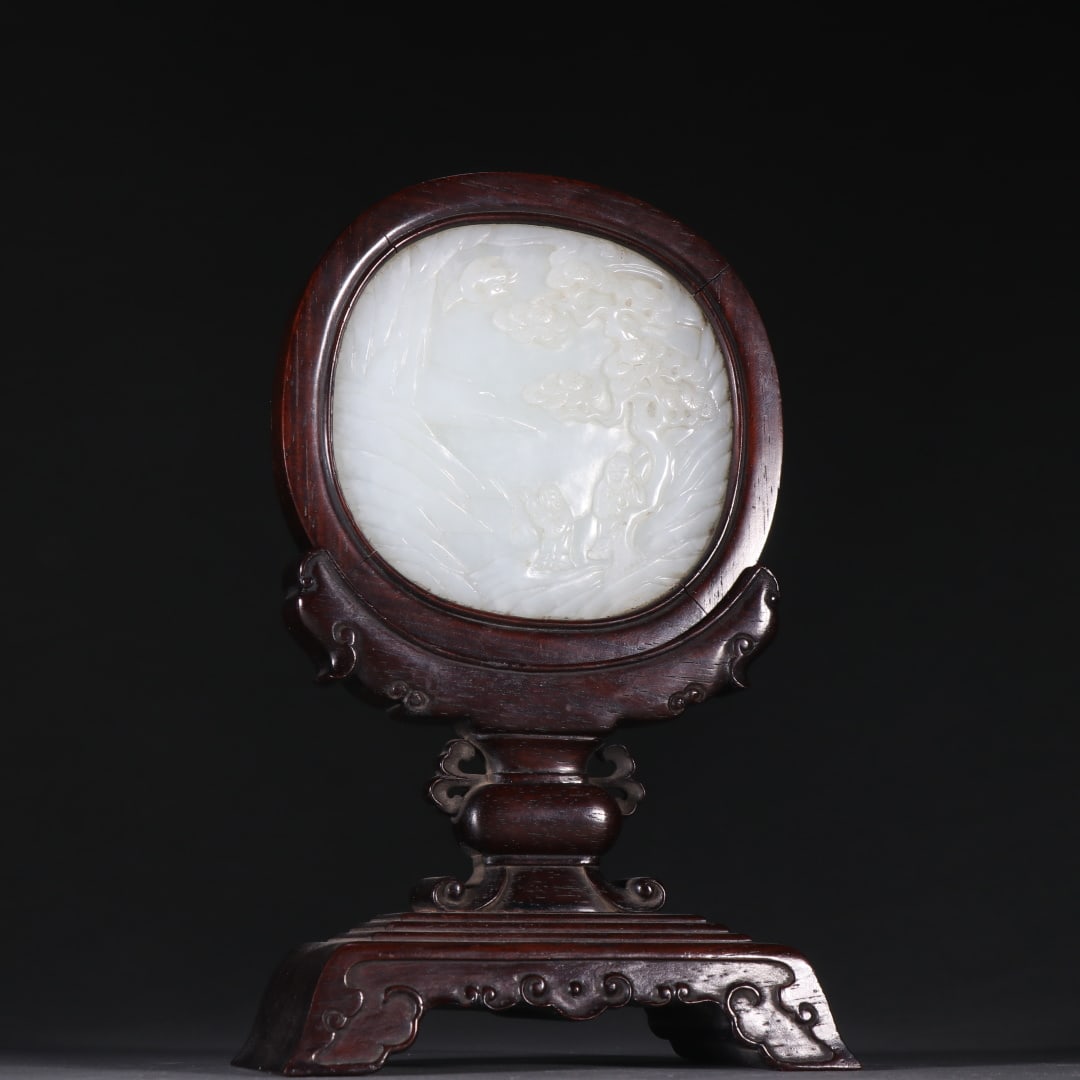 A beautiful Hetian jade Panasonic character insert: Exquisite Hetian jade Panasonic character inserts Size:H:18cmW:11cmW:325.7g (The Dimensions Of All Batches Are Manually Measured.If You Need More Detailed Information, Please Contact Our Customer Serv