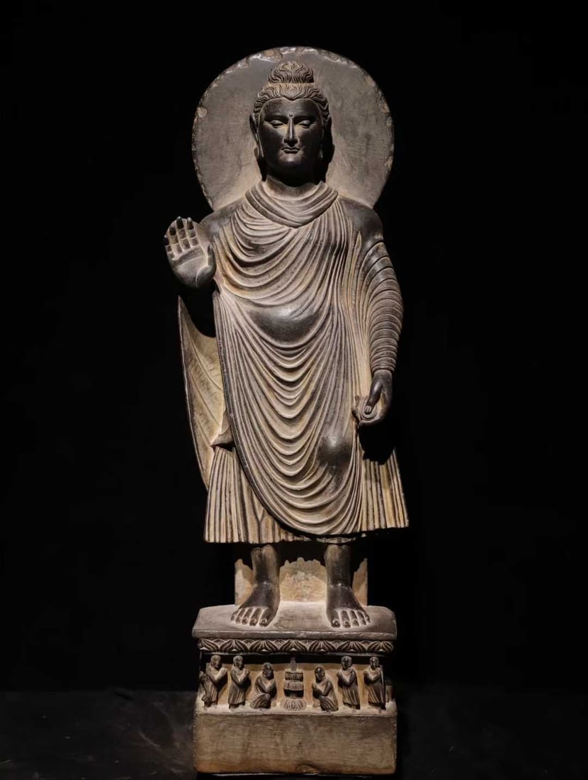 A piece of Khandra art sheet rock Shakyamuni Buddha (1 of 9)