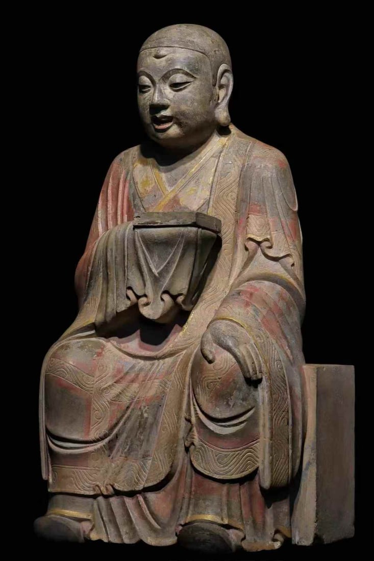A Song Dynasty painted Arhat statue - 3